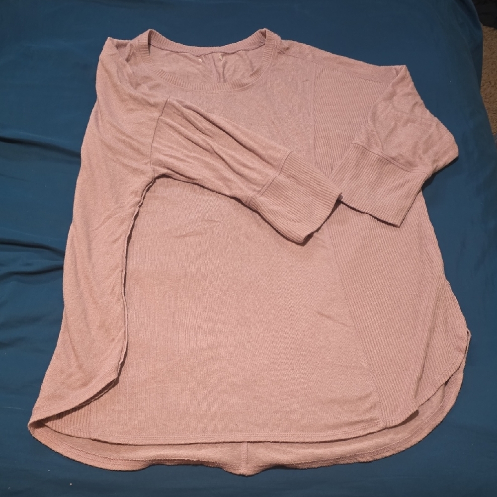 Women's Pink 2/3 Sleeve Top